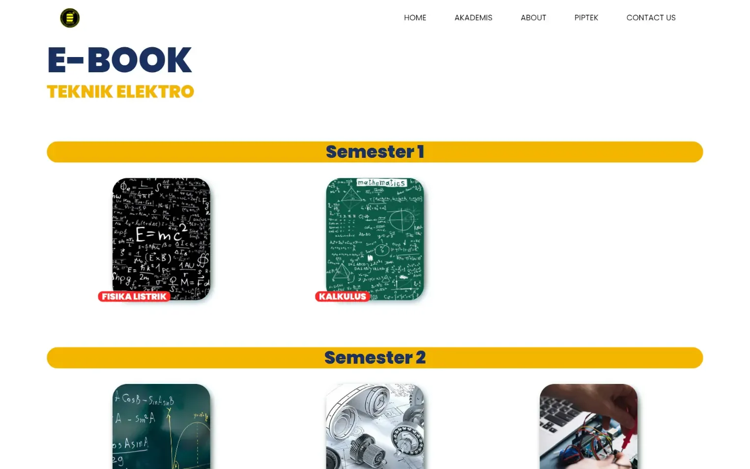 E-books by semester