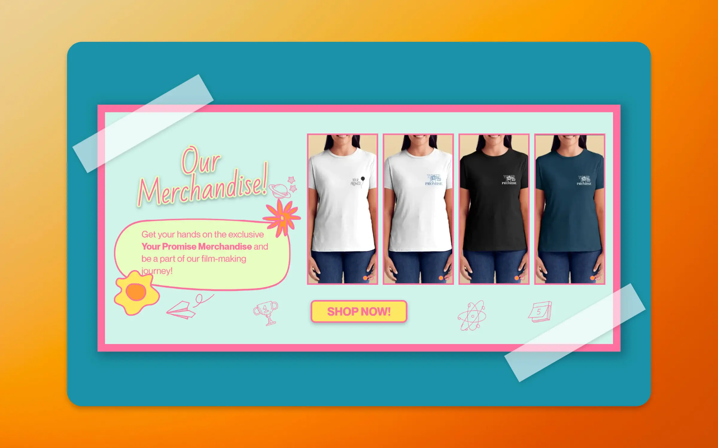 Merchandise — funding the production